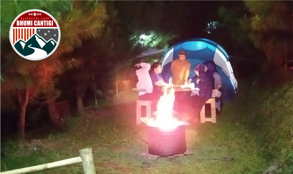 camping mewah di bhumi cantigi, cidahu camping ground